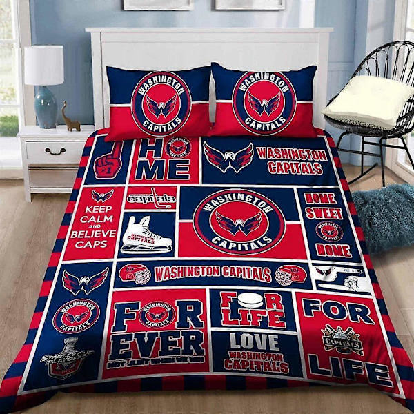 v5580 Sängkläder Washington Capitals 3 Påslakanset Super Sovrumsinredning Sängkläder IU5580 135x200cm 53x78in