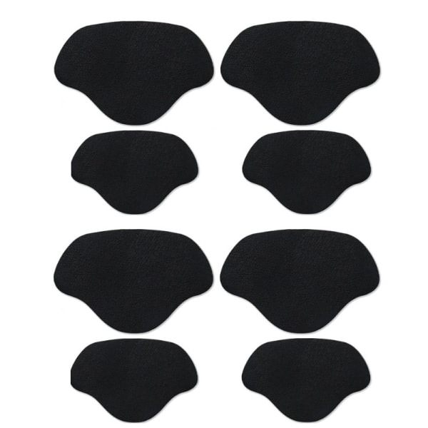 Heel protection / repair patches for shoe repair 2 sizes 4 pairs Sv Black