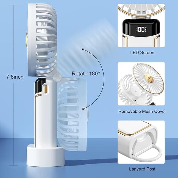 Håndholdt ventilator bærbar Mini USB håndventilator