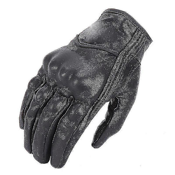 Retro Aito Nahkainen Moottoripyörä Hanskat Moto Vedenpitävät Hanskat Motocross Hanska Hk L