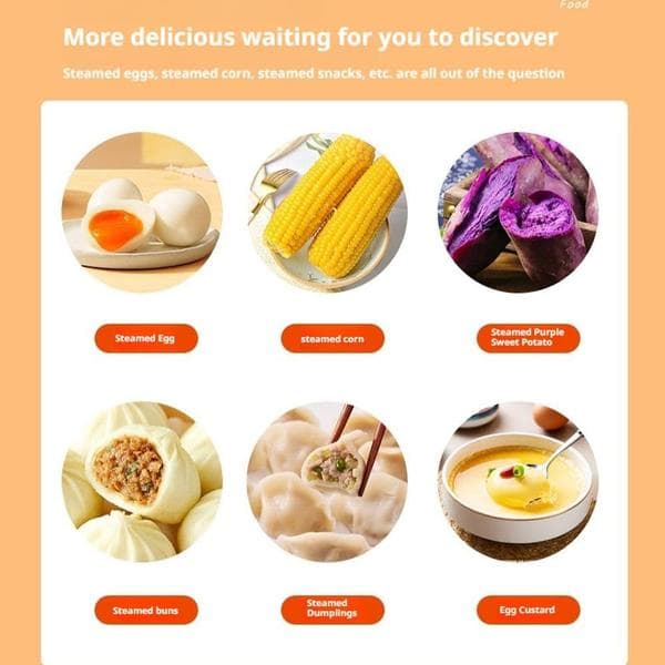 Smart Egg Cooker with Automatic Shut-off, Easy Egg Boiling with Stainless Steel Egg Cooker, Multifunctional 6-in-1 Electric Rapid Egg Cooker