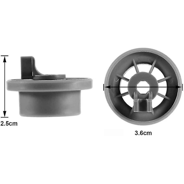 Hjul til Siemens Bosch Beko Neff Opvaskemaskine Universal Nederste Kurv Hjul Hy