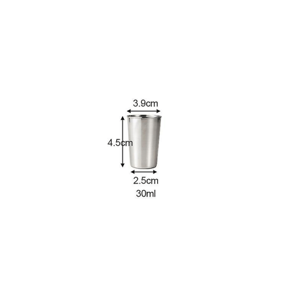 4/1 st rostfria vinglas 30ml/70ml/180ml/320ml öl kaffe te mjölk muggar hem utomhus 4pcs 30ml350