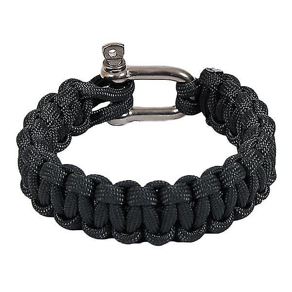 Naimakka Classic Medium 21cm musta paracord-rannekoru