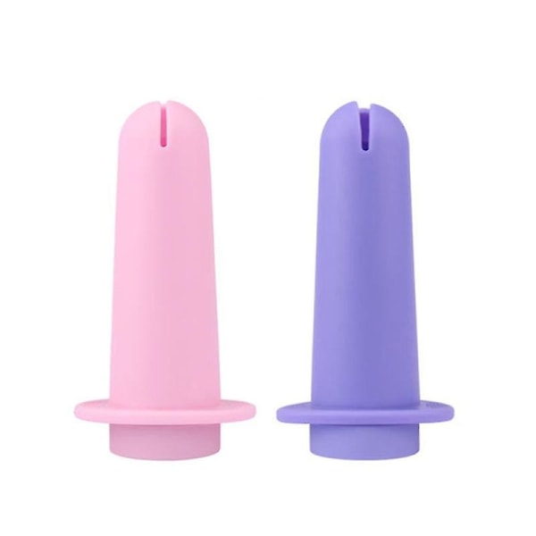 Återanvändbar menstruationskoppsförstärkare i silikon för kvinnlig hygien Purple one size