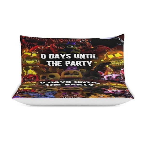 x577 Five Nights at Freddy's Dynetrekk Mikrofiber Sengetøy Sett 3D Trykt Lettvekt 3-delt Dynesett, 1 Dynetrekk og 2 Putetrekk 135x200cm 53x78in