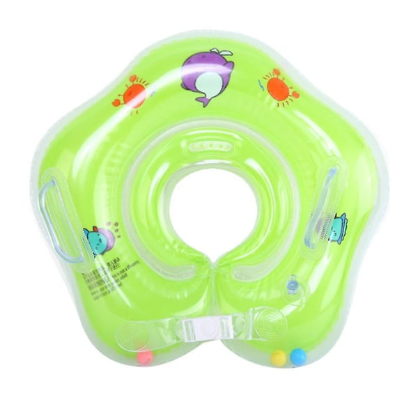 Baby Svømme Ring Baby Nakke Float Ring Spedbarn Float-pool Svømme Ring Småbarn Oppblåsbar Basseng Ring Blue