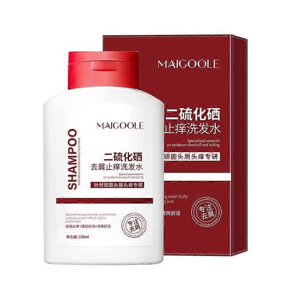 Selen Disulfid Skælshampoo Forbedrer Kruset og Fleksibel Skælshampoo (220 ml) 1pc