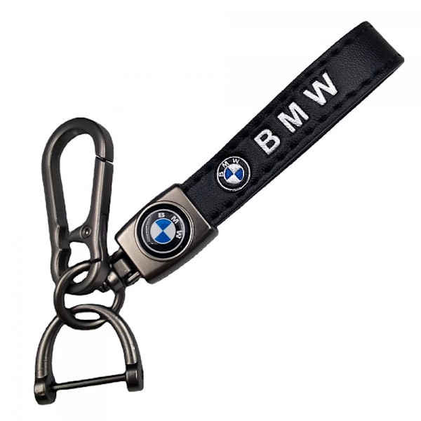 Bil Læder Nøglering Metal Finish | Kraftig Nøglering | Nøglering Og Krogudstyr Pistol Farve Hardware Gun Color Hardware Gun Color Hardware Buick