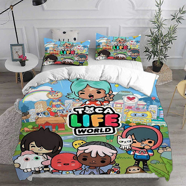 v4951 Sängkläder Toca Life World Påslakanset Sängklädesset Örngott /3st Sängkläder IU4951 135x200cm 53x78in