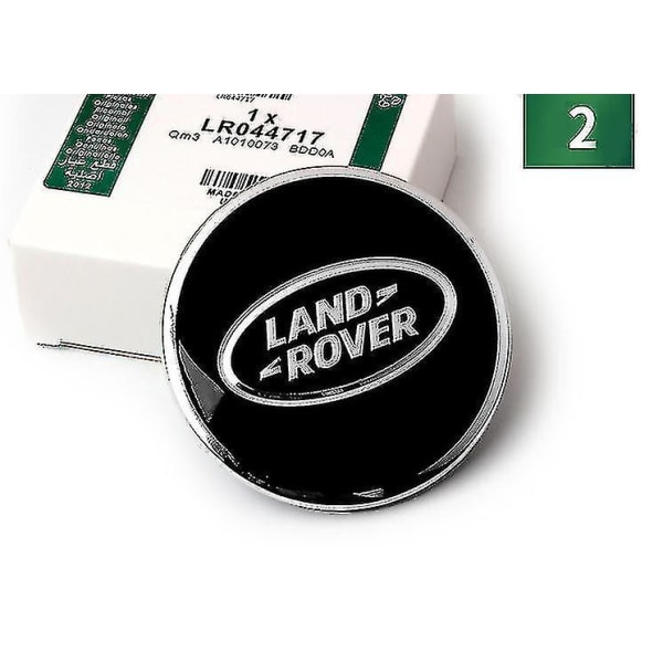 Et sæt med 4 Land Rover hjulkapsler - 62mm