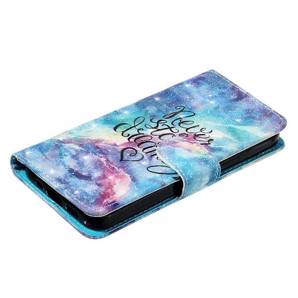 För Motorola Moto G14 5g Plånboksfodral i Läder 3d Mönster Folio Cover Starry Sky