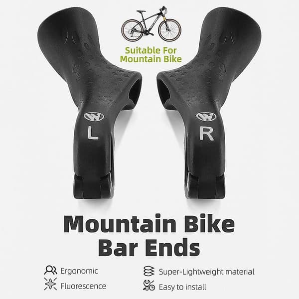 1 par cykelstyrgreb i nylon med ergonomisk design til mountainbikes