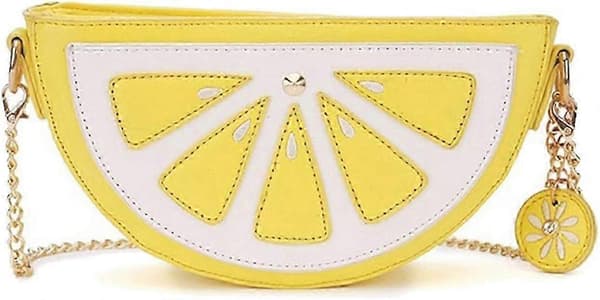 Senaste Nyhet Söt Ananasformad Axel Mini Väska för Kvinnor (Citron)_Specialpresent