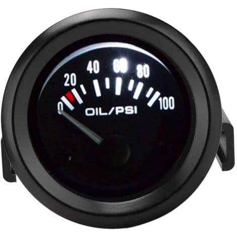 52mm/2in Bil Olietryk Måler Bil Olietryk Måler Kit Modificeret Bilinstrument