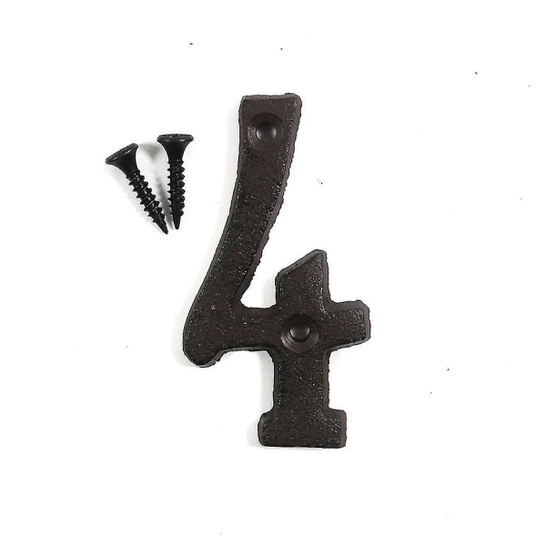 Bogstaver 4 mønster vintage støbejern metal alfabet