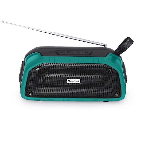 NEWRIXING NR906F Bärbar Bluetooth-högtalare Inbyggd Mikrofon TF-kortplats FM (CE-certifikat) Green