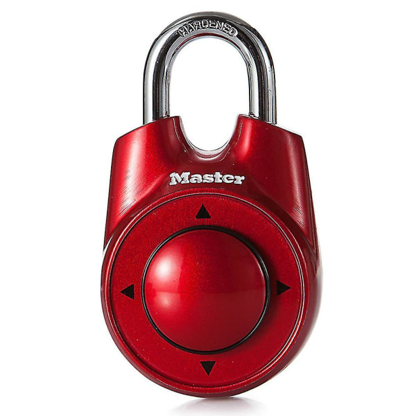 Master Lock riktningslås skåp gymhänglås Red