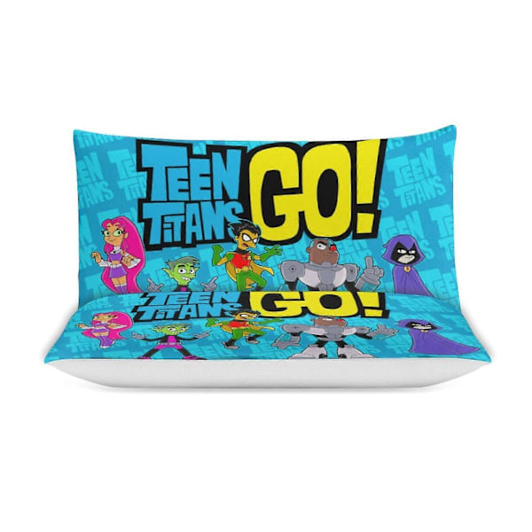 x311 Teen Titans Go 3-delat Sängklädesset Varmt Och Bekvämt Mjukt Påslakanset med 1 Påslakan Och 2 Örngott för Sovrum b311 135x200cm 53x78in