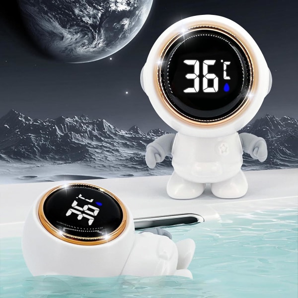 Astronaut Baby Bath Thermometer, Baby Bath Water Thermometer, Waterproof Bathroom Bathtub Pool Floating Play Gift For Kids