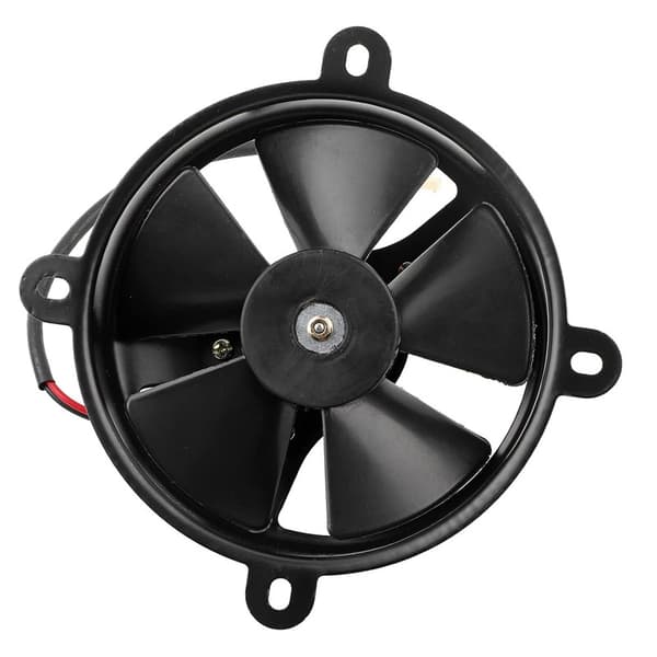 ATV-blæser 12V Blæser Sort Abs Rustfrit stål 12V Elektrisk køleblæser 6In Reversibel Pasform Til ATV Atv 150Cc 200Cc