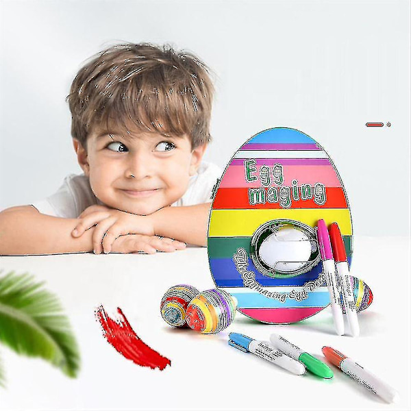 Gifts Kid Easter Egg Mini Rotating Decorator Kit Diy Electric Egg Decorating Spinner With Music & Lights