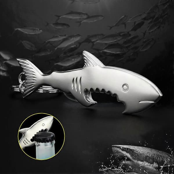 Öppnare Nyckeldesign Multifunktionella 2st Nyckelringar Silver Zinklegering