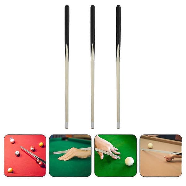 3 stk. poolkøer til børn Træ Billiardkø Stick Mini Kø Stick Kort Børn Poolkø Stick