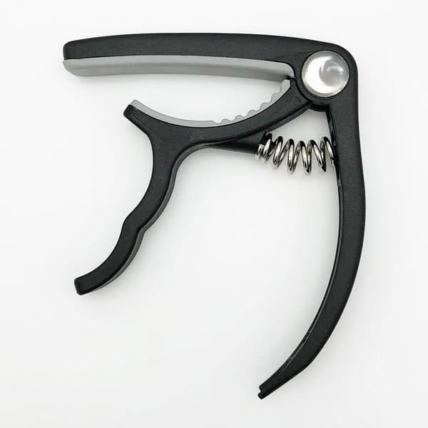 Guitar Capo Pick Set Plastic Stainless Steel Spring Guitar Accessories with 10pcs Picks for Replacement