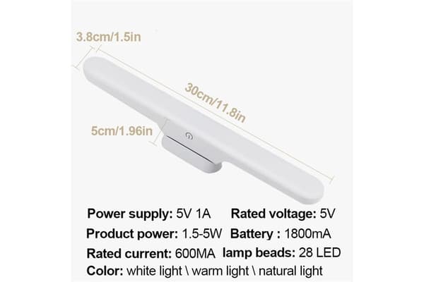 Trinnløs dimbar magnetisk LED hengende nattlys