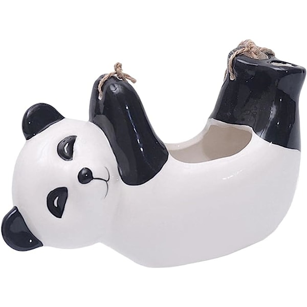 Bedårende keramisk panda hængende er til indendørs have skrivebordskontorindretning