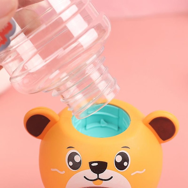 Mini vanndispenser for barn - søt gave - drikkefontene for juice og melk Pink 1 Pcs