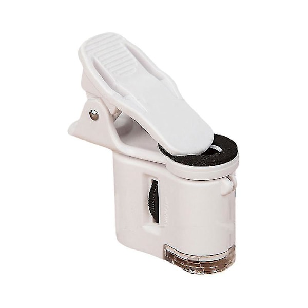 60x Telefonklips LED Valutadetektor Lys Fotoforstørrelsesglass Bærbar Antik Smykker Diamant