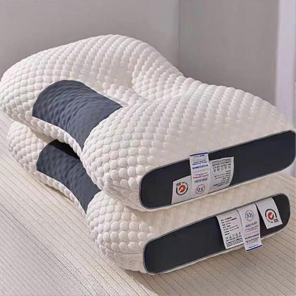 Ergonomically Designed Pillow Quick Recovery Support Pillow for Shoulder and Neck Stiffness or Strain Wave Medium
