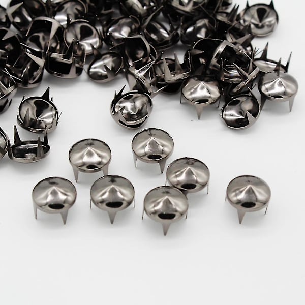 200 kappaletta 12 mm:n metalliset kartiokarvat kynsi nastat piikit laukkuihin vaatteisiin hattuihin