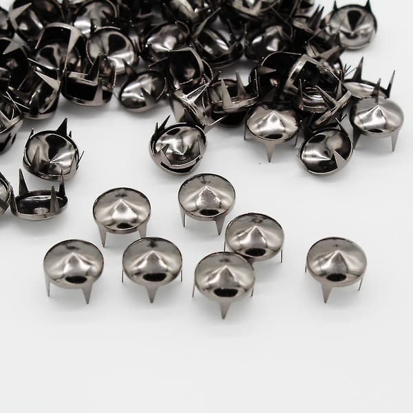 200 st 12 mm metallkoniska nitar klor spikar för väskor kläder hattar