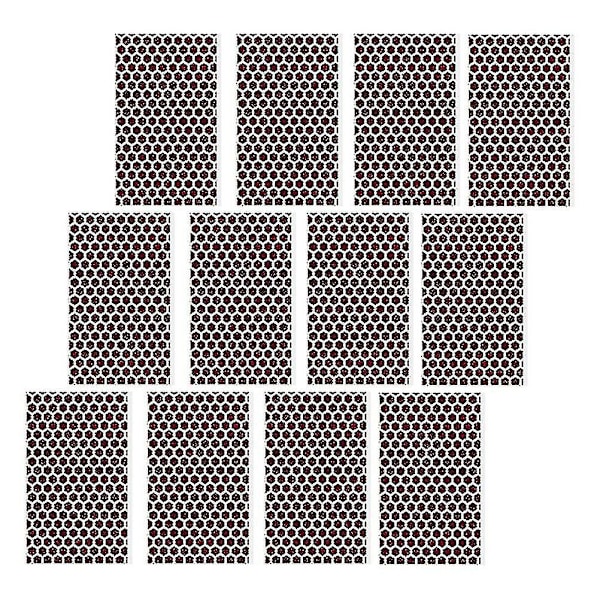 12 ark fosforpapper tändremsor tändstickor eldstartare papper bärbara eldtändare självhäftande tändpapper