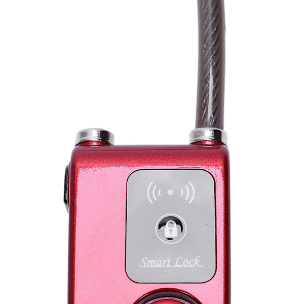 Udendørs Anti-tyveri Cykellås Super Intelligent Telefon App Kontrol Smart Alarm Bluetooth Lås Wate Red