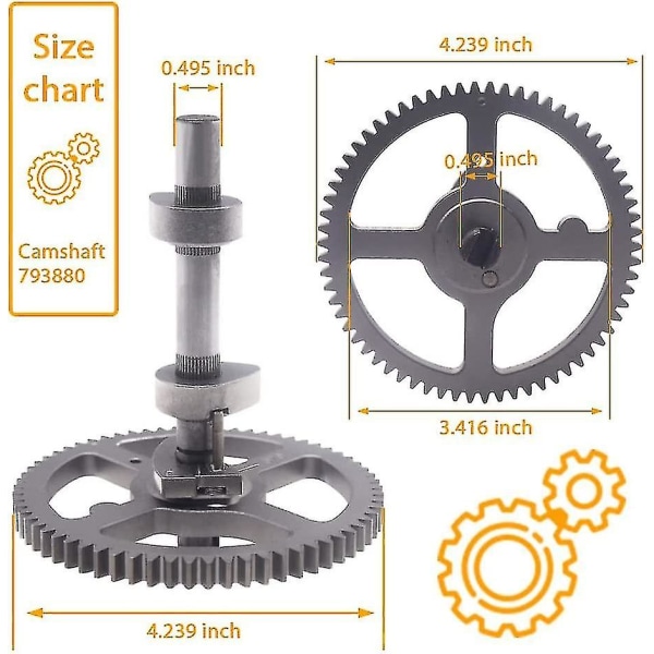 84005207 793880 Kamakselsett Kompatibel Med Briggs & Stratton 84005207 793880 793583 790400 792681 791942 795102 Med 697110 Pakning 690564 Ventiltrykk