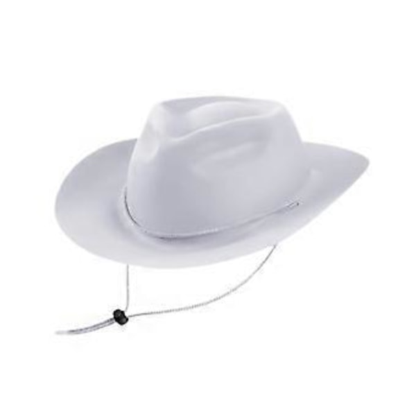 Cowboyhatt för barn, solhatt för fiske, scenframträdanden, camping (Vit) White