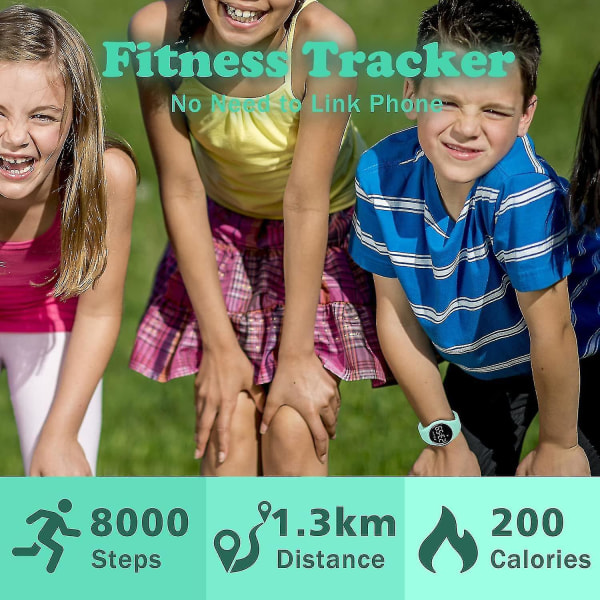 Barnklocka, tonårspojke klocka digital sport fitness tracker, med alarm/kronograf/vattentät för pojke flicka present 5-16 år gammal (ljusgrön)