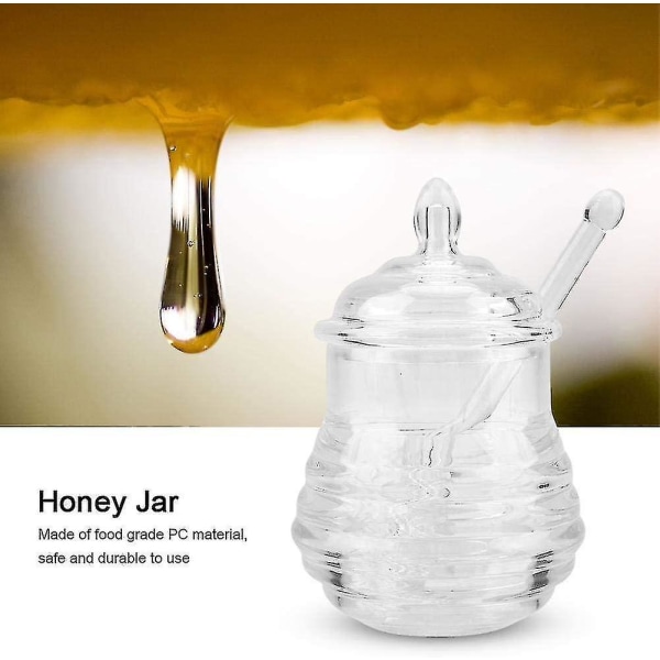 Honningkrukke Honningkrukkeglas 245ml Honningkrukke Glashonningkrukke Med Honningske Og