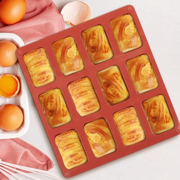 Mini silikonbrødformer - (2-pak)