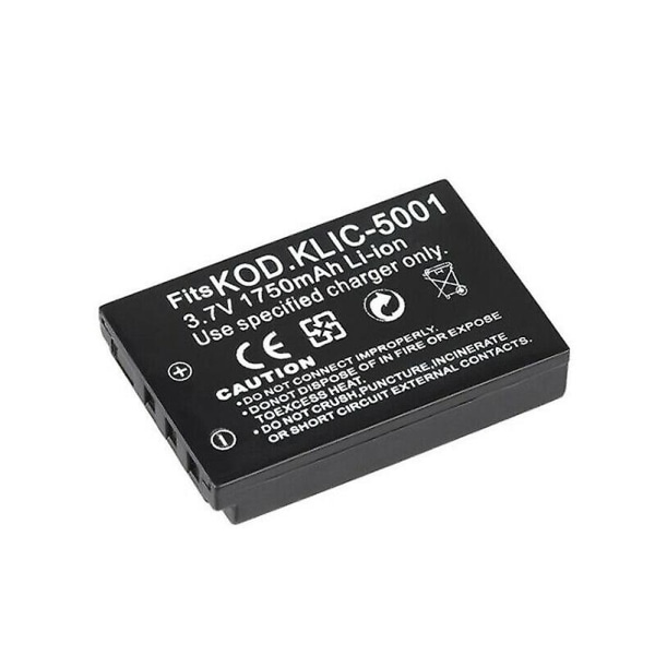 Ersättningsbatteri för Kodak Klic-5001 / Sanyo Db-l50 - Li-ion 3,7 V - 1750 mAh