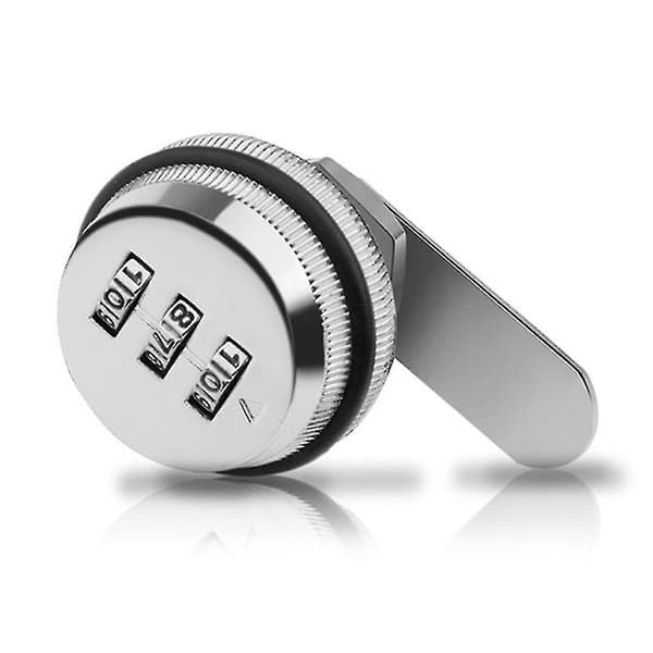 Kombination Cam Lock Safe Cabinet Skuffe Digital Kode Til Postkasse Nøglefri Silver