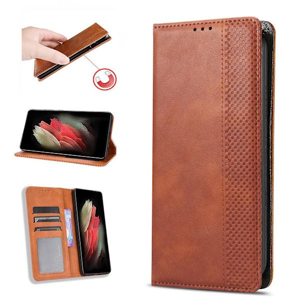 Kompatibel med Oukitel Wp18 Fodral, Folio Cover Magnetiskt Plånboksfodral i Läder för Oukitel Wp18