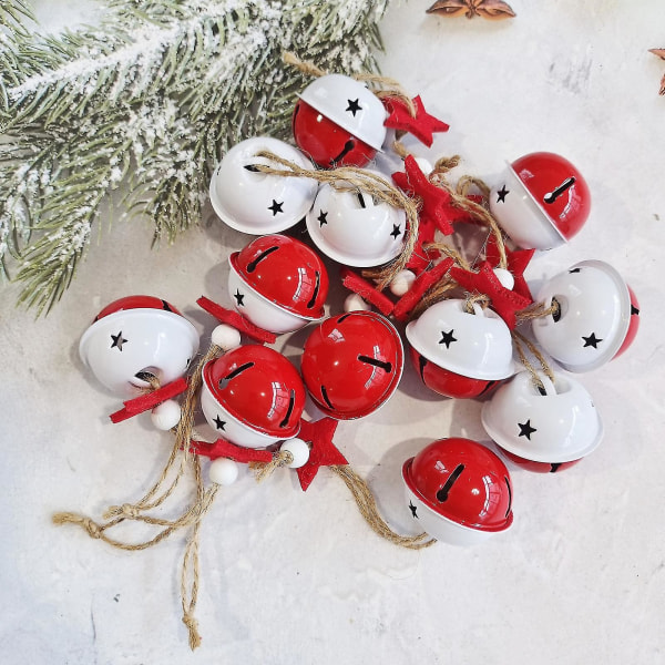 10 stk Juleklokke Udsøgt Klar Lyd Ornamental Dejligt Juletræ Jingle Bell Til Hjemmet B