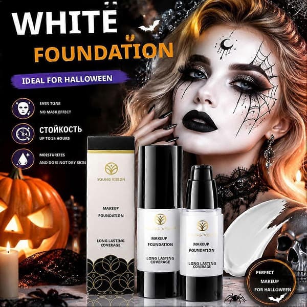 Halloween Cos Flytande Långvarig Täckande Sminkfoundation - 30ml #01