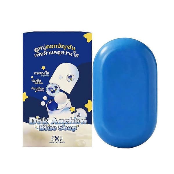 Blå sommerfuglertsåpe, dyprensende, oljekontroll, lysnende blue One size
