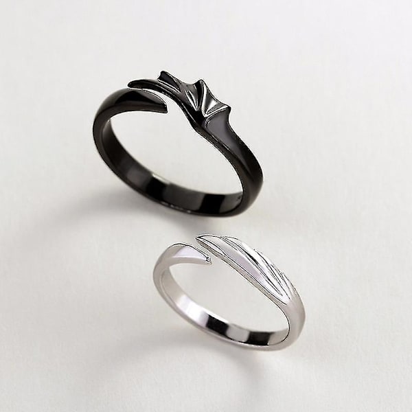 Hampaaton ja Valohirmu Säädettävä Seurustelusormus – Symbol of Bond and Adventure A pair
